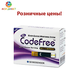Тест-смужки в роздріб для глюкометра SD CodeFree