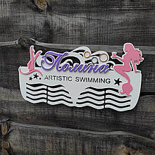 Медальница плавця. Холдер для плавання. Для медалей з плавання