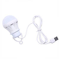 Світлодіодна лампа 5 Ватт 5 Вольт з подовжувачем та USB конектором