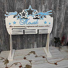 Медальница на підставці. Холдер для плавання. Для медалей з плавання