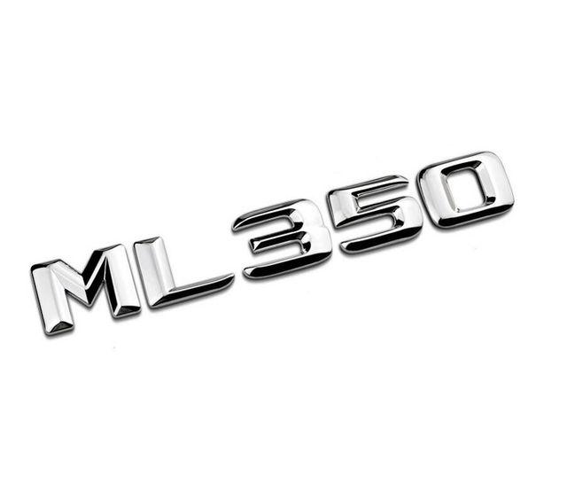 Шильдик емблема напис на багажник Mercedes ML350 ML 350 колір хром