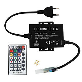 Контроллер 220V NEON RGB 10х20 - AC-2 (1500W; RF; 28K) 402031
