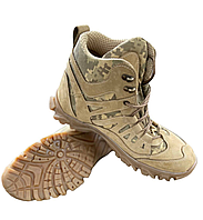 Тактические военные ботинки (берцы) трекинговые нубук Пиксель 42, уставные Обувь тактическая демисезонная 44