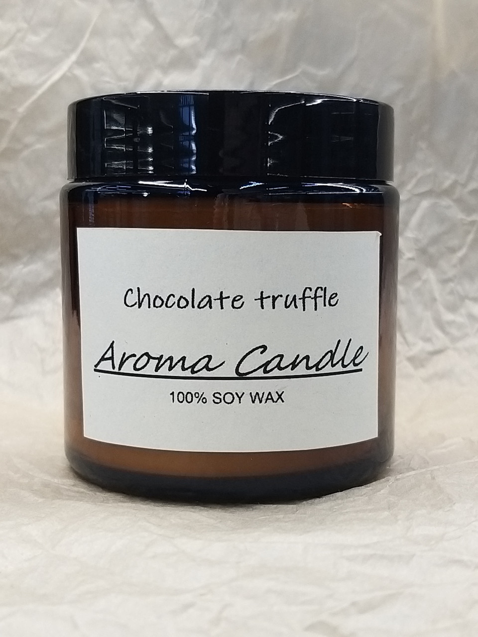 Соєва аромасвіча у скляному підсвічнику "chocolate truffle" Шоколадний трюфель 100 мл