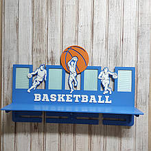 Тримач для медалей по баскетболу. Медальница баскетбол, Полиця для медалей баскетболісту, Холдер для медалей