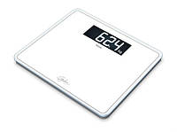 Напольные электронные весы из прочного стекла для большого веса до 200 кг GS 410 WHITE Beurer Германия