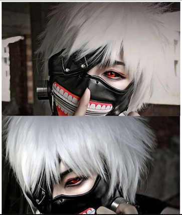 Перука Канекі Кена - Tokyo Ghoul Токийський Гуль ABC Преміум, фото 3