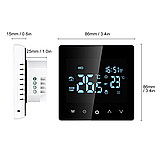 Розумний програмований сенсорний термостат AVATTO TUYA (3A) для газових котлів з WIFI управлінням, фото 8