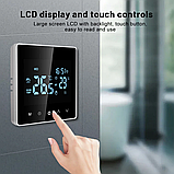 Розумний програмований сенсорний термостат AVATTO TUYA (3A) для газових котлів з WIFI управлінням, фото 6