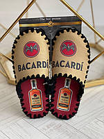 Мужские тапочки домашние войлочные тапки с закрытым носком ручной работы Bacardi Бакарди подарочные