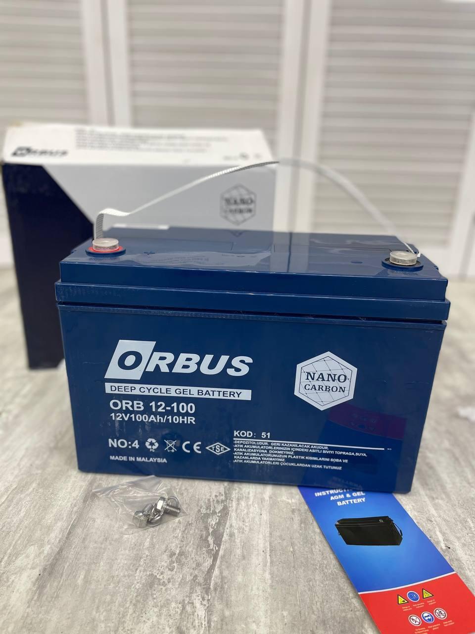 Гелевый Аккумулятор Orbus 12v 100 Ah — Купить Недорого на Bigl.ua ...