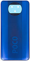 Задняя крышка Xiaomi Poco X3/X3 NFC 64MP синяя Cobalt Blue