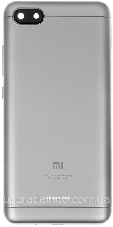 Задня кришка Xiaomi Redmi 6A 2 /16 Gb Global version на 1 Sim-карту сіра + скло камери