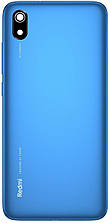 Задня кришка Xiaomi Redmi 7A синя Matte Blue оригінал + скло камери
