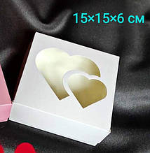 Коробка Серце 15×15×6 см для подарунків