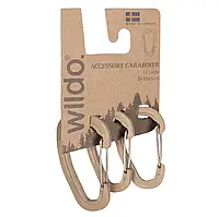 Набор карабинов 3 шт Wildo Accessory Carabiner Set Coyote \ Койот