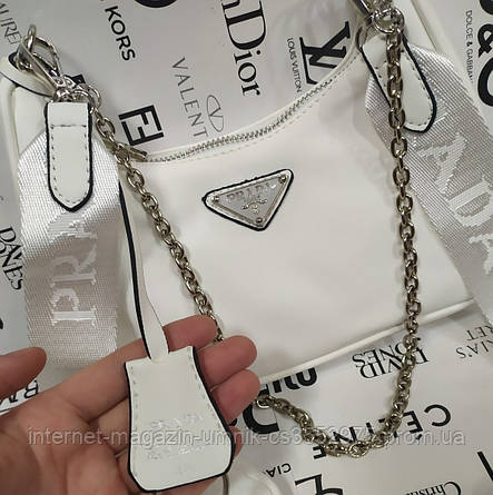Жіноча сумка Prada на ланцюжку, 29*19 см, 931104, фото 2