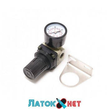 Регулятор тиску повітря з індикатором 1/4f-1/4M 0-10bar F-AR2000-02(F-2000-02) Forsage