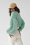 Джемпер жіночий з об'ємними рукавами, фото 2