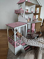 Великий Игровой кукольный домик для ЛОЛ,Пеппы и других персонажей с набором мебели ЛОЛ 02