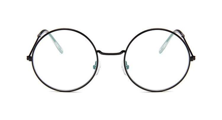 Имиджевые очки круглые flowerhorse G8 черные - фото 2 - id-p1062752649