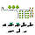 Набір аксесуарів для крапельного поливу, 
16мм, 42 шт., DSWA20-SET2, фото 3