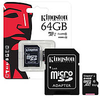 Картка пам'яті Kingston 64Gb micro SD Class 10