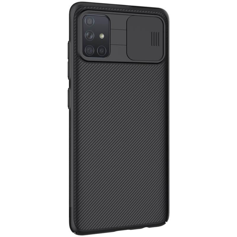 Карбонова накладка Nillkin Camshield (шторка на камеру) для Samsung Galaxy A71 Чорний / Black - фото 3 - id-p1725214928