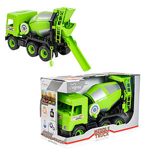 Велика іграшкова машинка Бетонозмішувач "Middle truck" 39485 (Tigres)