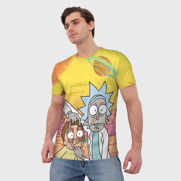 Футболка 3D з принтом "Rick and Morty"