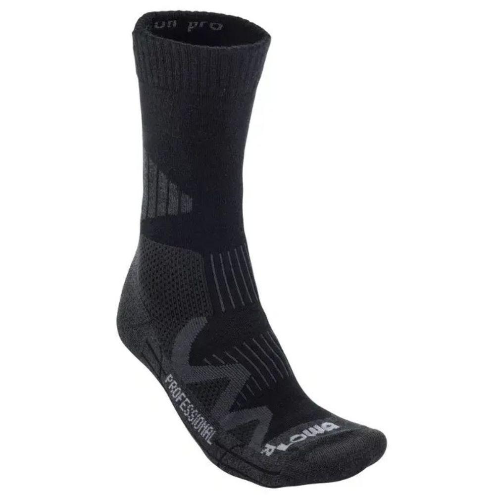 Шкарпетки утеплені тактичні високі Lowa Socks 4-Season Pro чорні чоловічі на кожен день