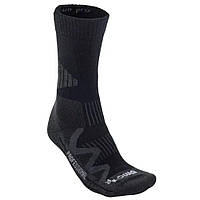 Носки утепленные тактические высокие Lowa Socks 4-Season Pro черные мужские на каждый день