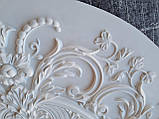 Розетка стельова з гіпсу р-250 Ø 880 мм, класична, декоративна, кругла, ліпнина з гіпсу, фото 5