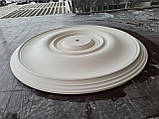 Розетка потолочная гипсовая р-44 600мм, классическая, круглая, гладкая, без рельефа, лепнина из гипса, фото 6