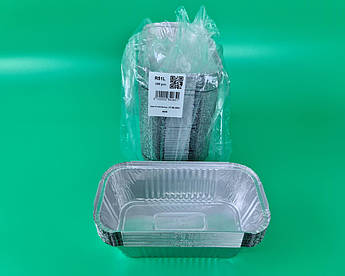 Контейнер із харчової алюмінієвої фольги прямокутний 1500 мл R51L 100 шт. в пакованні (1 пачка)