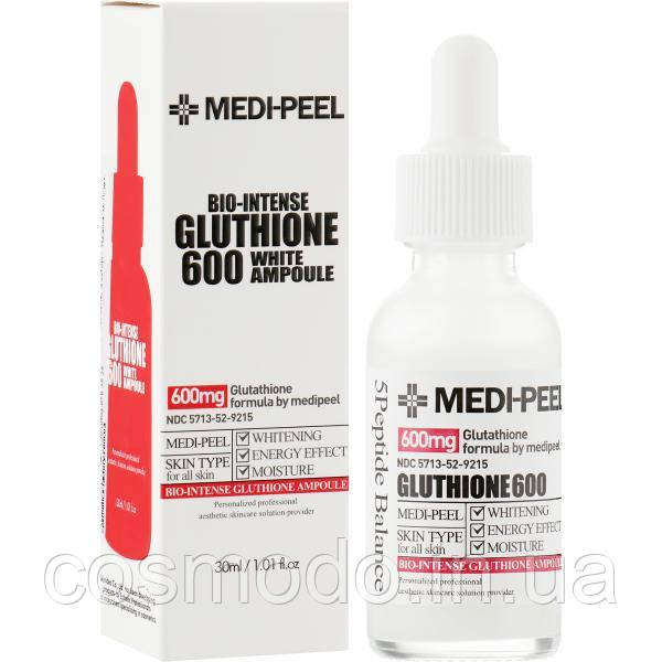Освітлююча ампульна сироватка з глутатіоном Medi-Peel Bio-Intense Gluthione 600 White Ampoule