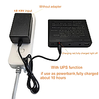 UPS ДБЖ безперебійник 5V USB + 9 V + 12 V блок живлення для Wi-Fi маршрутизатор модем-камера