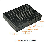 UPS ДБЖ безперебійник 5V USB + 9 V + 12 V блок живлення для Wi-Fi маршрутизатор модем-камера, фото 8