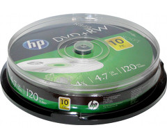 Диск DVD+RW Hewlett-Packard 4,7 GB 4x Cake box 10 - фото 2 - id-p22191339