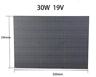 Сонячна панель із полікристалічного кремнію 18 в 30 Вт 346X520мм