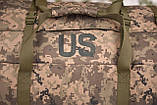 Сумка 130 літрів US армійська баул військовий. Піксель, фото 7