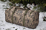 Сумка 130 літрів US армійська баул військовий. Піксель, фото 4