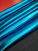 Натуральна шкіра шевро металік (синій), товщина 0.9-1.0 мм