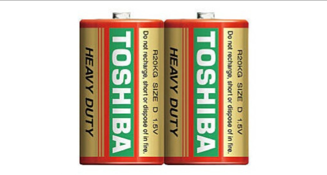 Батарейка R20 TOSHIBA 1.5V 2штуки, цена 39 грн — Prom.ua (ID#1718959342)