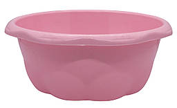 Миска пластикова 1,6 літра Господарка рожева Ø 21 см h=8 см (ПолімерАгро)