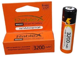 Акумулятор Rablex 18650 3200 mAh, фото 1