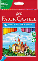 Олівці кольорові Faber-Castell 36 кольорів "Замок", 120136