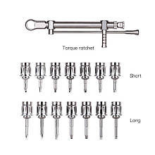 Набір ключів для імплантації зубів, комплект викруток із храповим механізмом 10 70