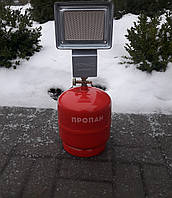 Газовий балон 8 літрів з інфрачервоним пальником для нагрівання