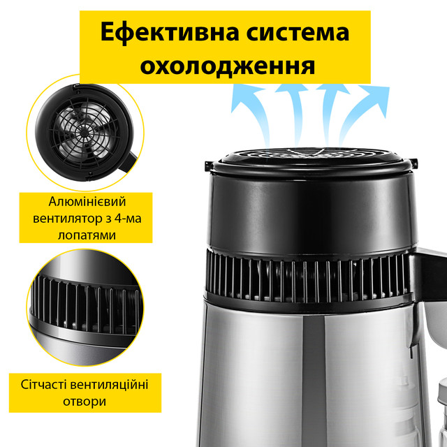 Дистиллятор для воды Triniti SC-3 (4 литра, 750Вт) из нержавейки ...